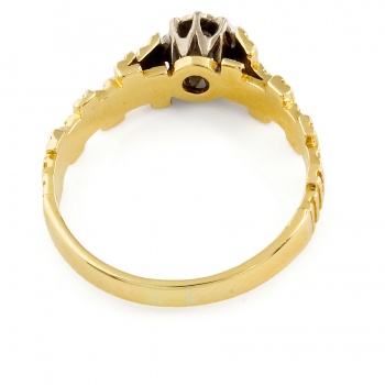 18ct Gold Diamond Ring Size N